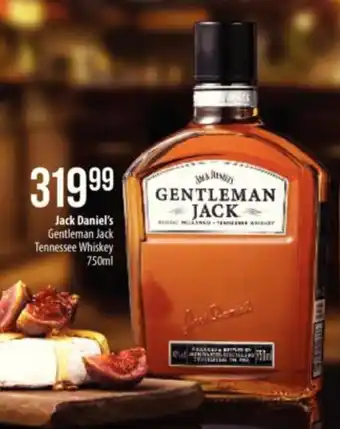 Spar Tops Jack Daniel's Gentleman Jack Tennessee Whiskey 750ml offer