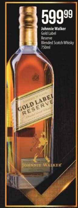 Spar Tops Johnnie Walker Gold Label Reserve Blended Scotch Whisky 750ml offer