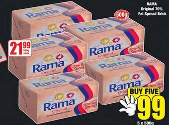 Boxer Rama original 70% fat spread 5 offer