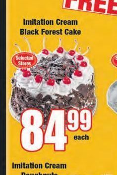 Boxer Imitation cream black forest cake offer