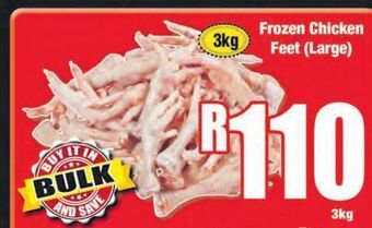 Frozen chicken feet