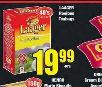 Boxer Laager rooibos teabags offer