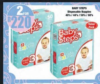 Boxer Baby steps disposable nappies 2 offer