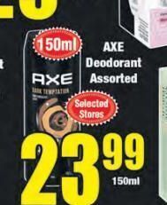 Axe deodorant