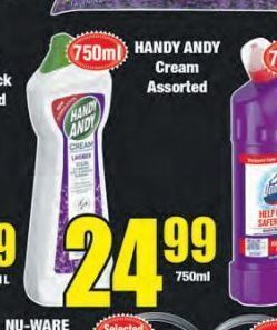 Boxer Handy andy cream offer