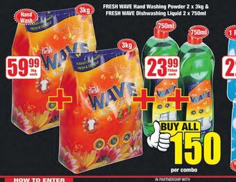 Boxer Fresh wave hand washing powder & fresh wave dishwashing liquid offer