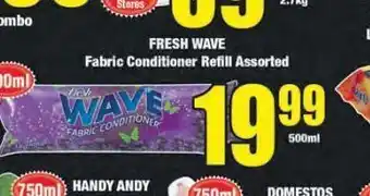 Boxer Fresh wave fabric conditioner refill offer