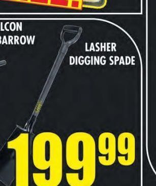 Boxer Build Lasher digging spade offer