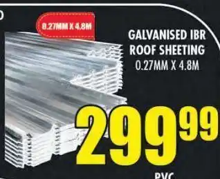 Boxer Build Glavanised ibr roof sheeting offer