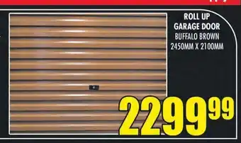 Roll up garage door