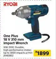 Builders Warehouse Ryobi One Plus 18V 310mm Impact Wrench XIW-3100 offer