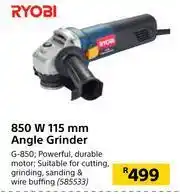 Builders Warehouse Ryobi 850W 115mm Angle Grinder G-850 offer