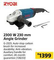 Builders Warehouse Ryobi 2300W 230mm Angle Grinder G-2323 offer