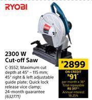 Builders Warehouse Ryobi 2300W Cut Off Saw C-3552 offer
