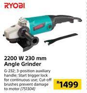 Builders Warehouse Ryobi 2200W 230mm Angle Grinder G-232 offer