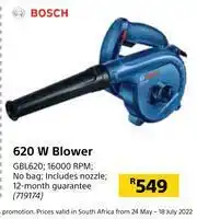 Builders Warehouse Bosch 620W Blower GBL620 offer