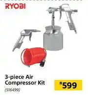 Builders Warehouse Ryobi 3-Piece Air Compressor Kit 516499 offer