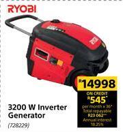 Builders Warehouse Ryobi 3200 W Inverter Generator 728229 offer