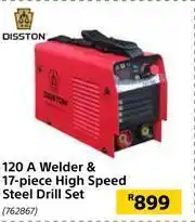Builders Warehouse Disston 120 A Welder & 17-Piece High Speed Steel Drill Set 762867 offer