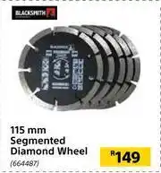 Builders Warehouse Blacksmith 115mm Segmented Diamond Wheel offer