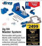 Builders Warehouse Kreg Jig K4 Master System offer