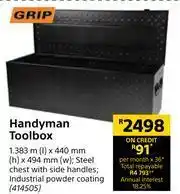 Builders Warehouse Grip Handyman Toolbox offer