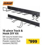 Builders Warehouse Grip 15 Piece Track & Hook Diy Kit offer