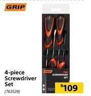Builders Warehouse Grip 4 Piece Screwdriver Set offer