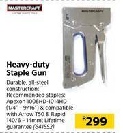Builders Warehouse Mastercraft Heavy Duty Staple Gun offer