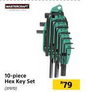 Builders Warehouse Mastercraft 10 Piece Hex Key Set offer