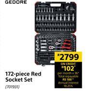 Builders Warehouse Gedore 172 Piece Red Socket Set offer