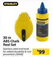 Stanley 30m ABS Chalk Reel Set