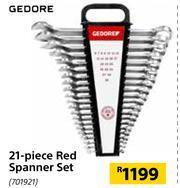 Builders Warehouse Gedore 21 Piece Red Spanner Set offer
