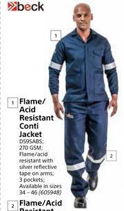 Builders Warehouse Beck Flame/Acid Resistant Conti Jacket-Each offer