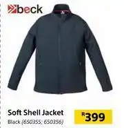 Builders Warehouse Beck Soft Shell Jacket Black offer