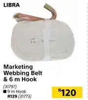 Libra Marketing Webbing Belt & 6m Hook