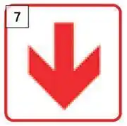 Builders Warehouse Tower Sign Red Arrow 190mm x 190mm (ABS) offer