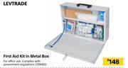 Builders Warehouse Levtrade First Aid Kit In Metal Box offer