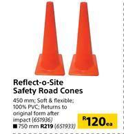 Builders Warehouse Reflect-O-Site Safety Road Cones 450mm offer