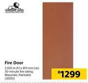 Builders Warehouse Swartland Fire Door-2.032m (h) x 813mm (w) offer