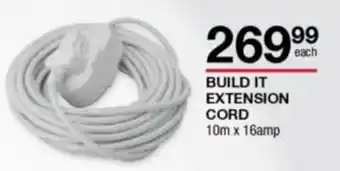 BUILD IT Extension Cord 10m x 16amp