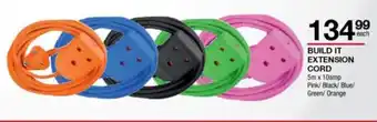 Build It BUILD IT Extension Cord 5m x 10amp offer