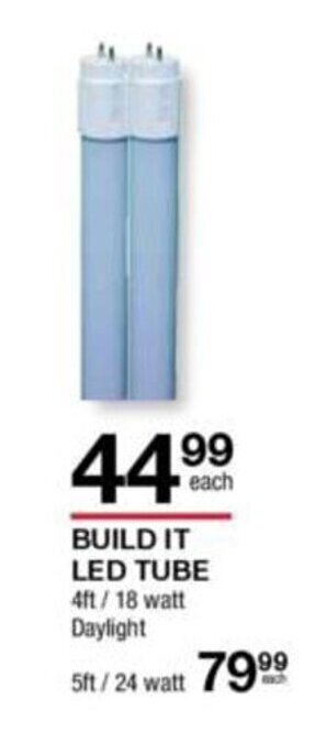 Build It BUILD IT LED Tube 4ft / 18 watt Daylight offer