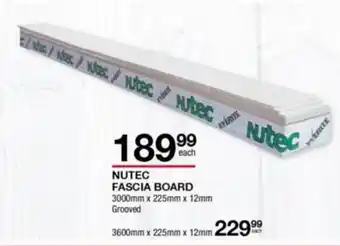 Build It NUTEC Fascia Board 3000mm x 225mm x 12mm Grooved offer