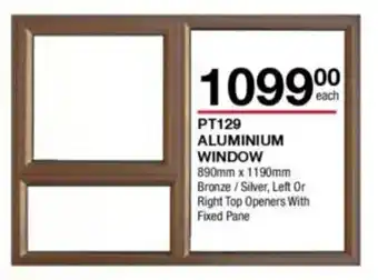 Build It PT129 Aluminium Window 890mm x 1190mm offer