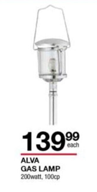 ALVA - Gas Lamp 200 watt , 100cp