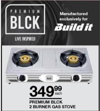 Build It Premium BLCK 2 Burner Gas Stove offer