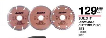 Build It BUILD IT Diamond Cutting Disc Set 115mm 3 in 1 offer