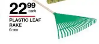 Plastic Leaf Rake Green