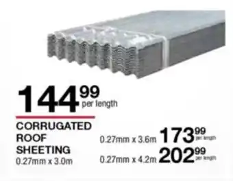 Build It Corrugated Roof Sheeting 0.27mm x 3.0m offer